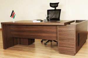 Brown Executive Table Desk Set