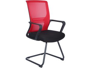Black and Red Visitor Chair