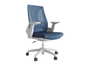 Medium Back Office Chair- Navy and White
