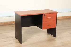 Cherry and Black office desk