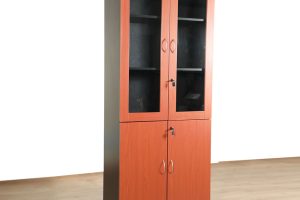 Cherry and Black Office Cabinet