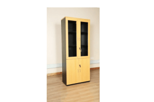 Beech and Black Office Cabinet