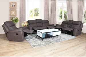 6/7 Seater Fabric Recliner Sofa Set
