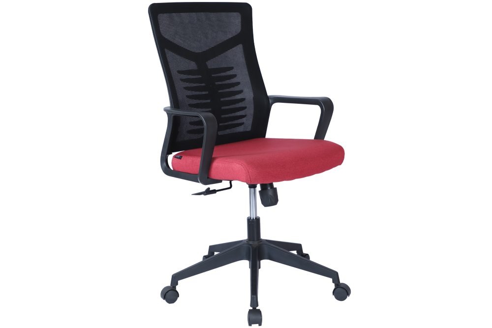 Medium Back Office Chair Black and Red