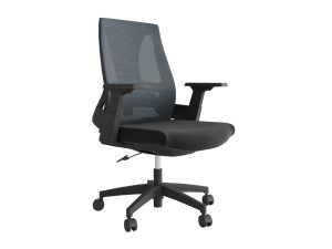 Lama Medium Back Office Chair Grey and Black
