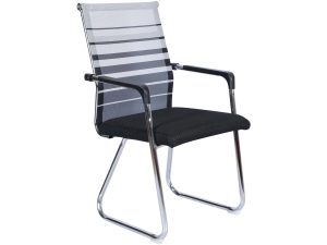 Visitor Chair Grey and Black