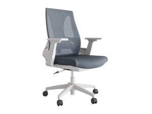 Lama Low Back Office Chair- Grey/White