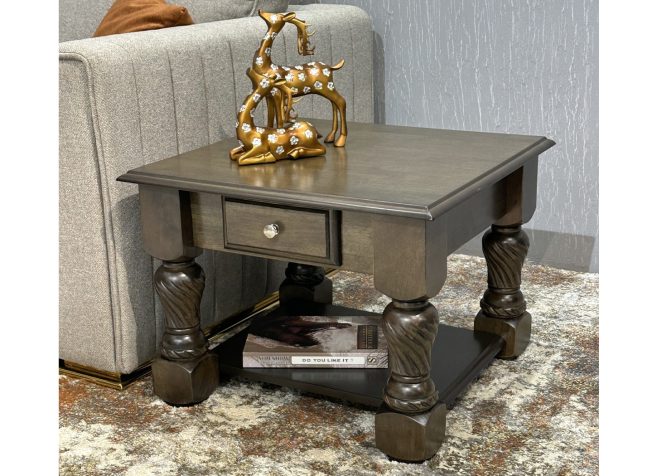 Acacia End Table -Charcoal Walnut (CT1064)