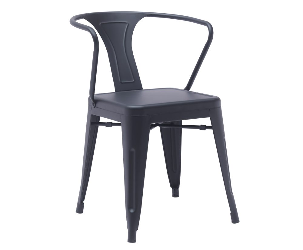 Metal Bistro Chair (DG 9005-18)- Matt Black