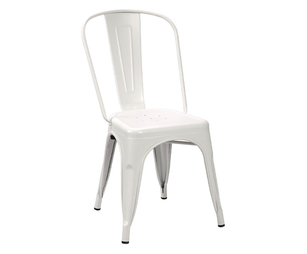Metal Bistro Chair (DG 9008)- Matt White