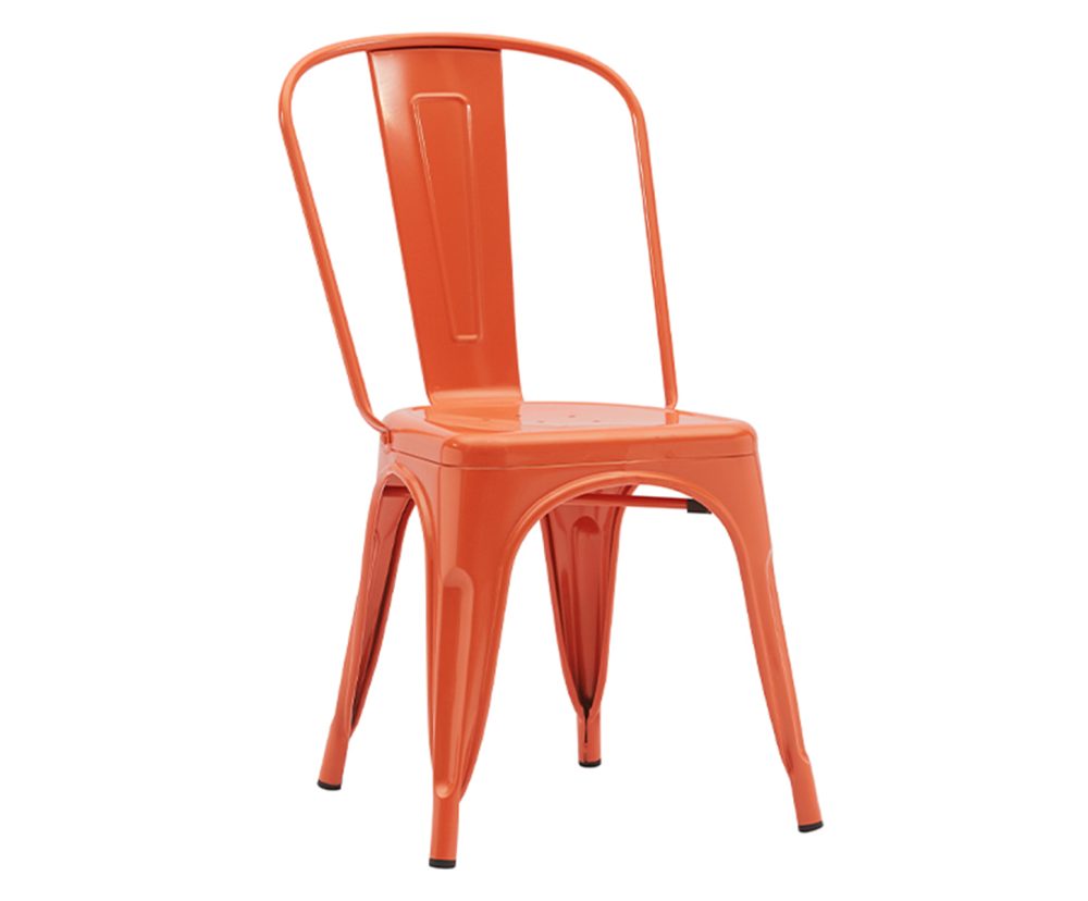 Metal Bistro Chair (DG 9008)- Orange