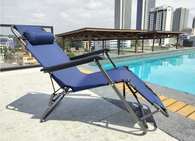 Outdoor Lounge Chair (DG BC-01B)- Blue