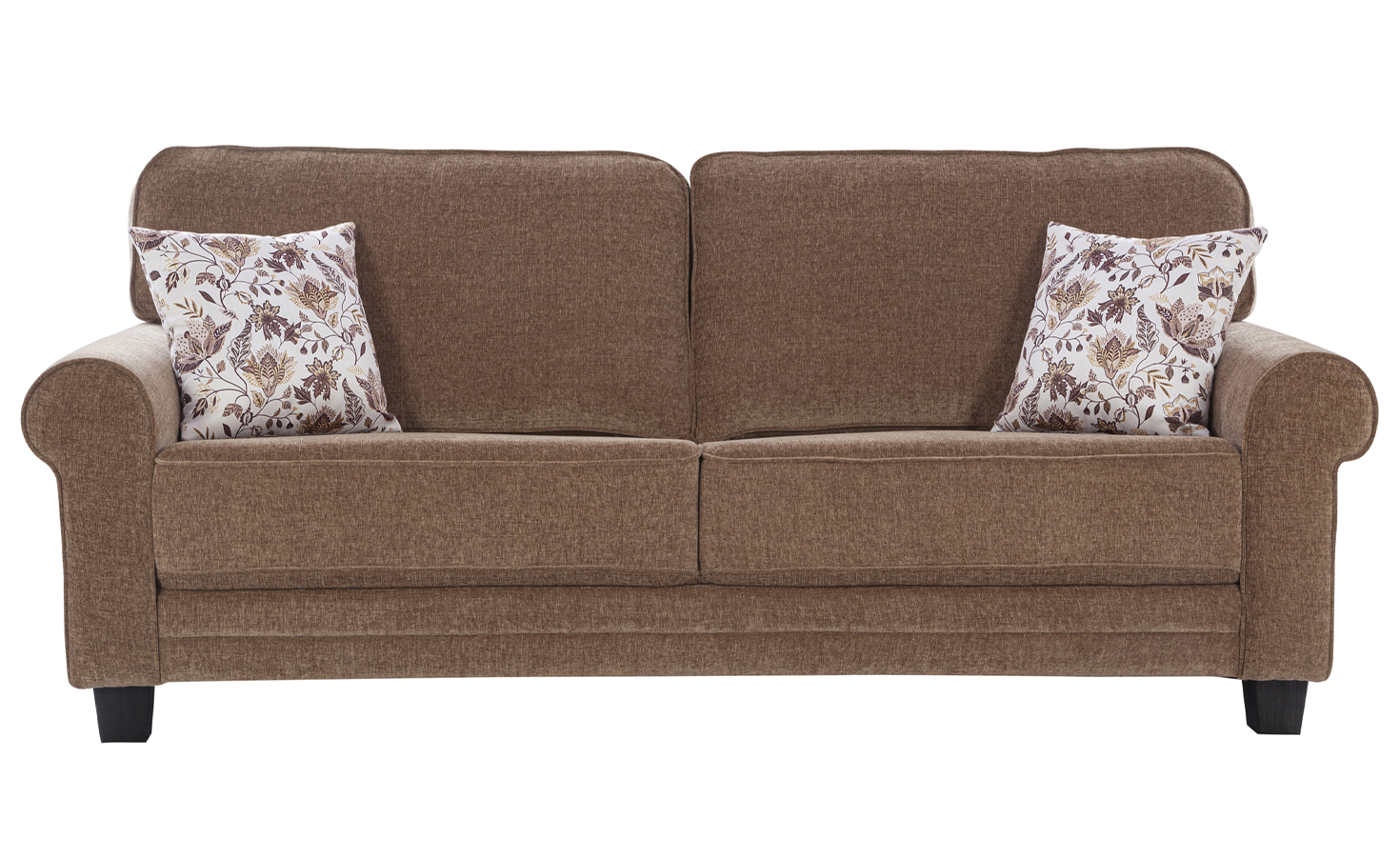 Clarksdale Fabric Sofa 6 Seater - Brown