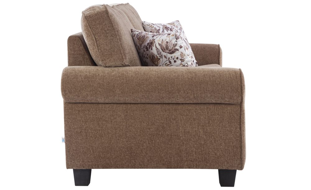 Clarksdale Fabric Sofa 6 Seater - Brown