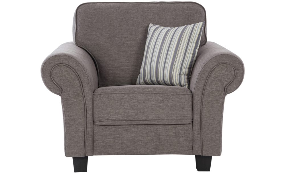 Memphis Fabric Sofa 6 Seater - Grey