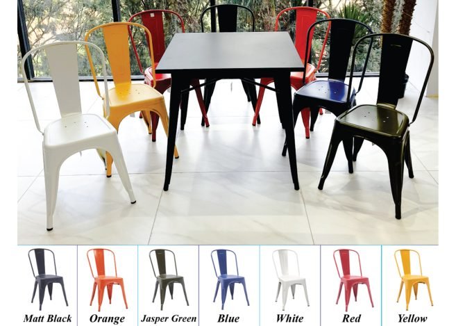 Metal deals bistro chair