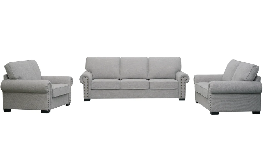 GRECIA 6/7 SEATER FABRIC SOFA- GREY - Image 2