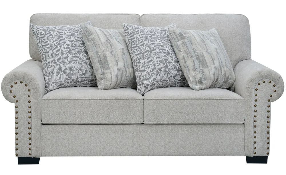 GRECIA 6/7 SEATER FABRIC SOFA- LIGHT GREY - Image 7