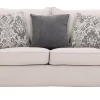 LEEDS FABRIC SOFA 6 SEATER - CREAM - Image 8