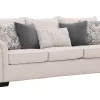 LEEDS FABRIC SOFA 6 SEATER - CREAM - Image 5