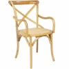 RATTAN WOODEN BISTRO CHAIR- BEIGE (XMS CB2008)