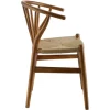 RATTAN WOODEN BISTRO CHAIR- BROWN (XMS CB2331) - Image 2