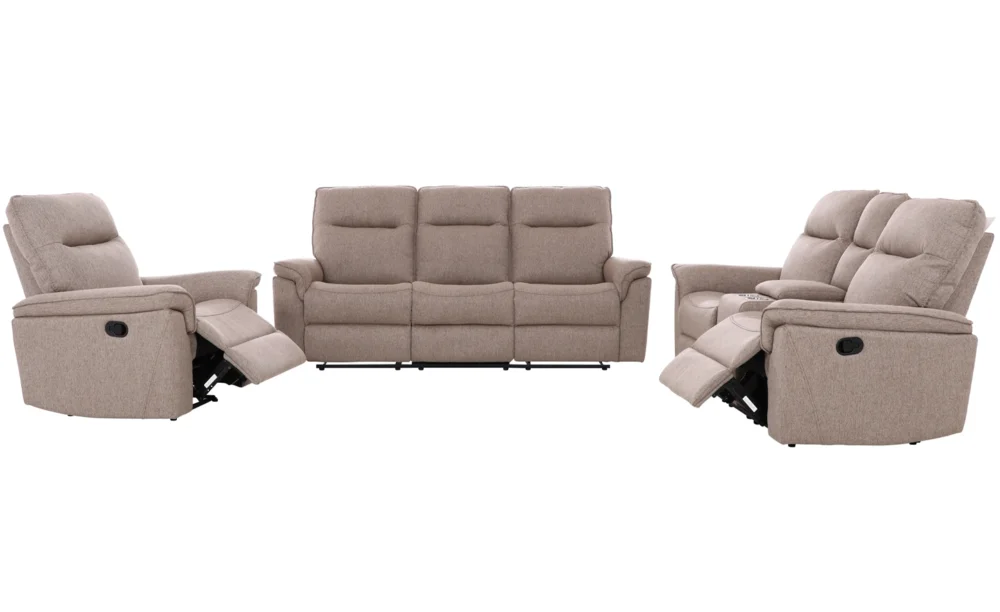 ROLANI 7 SEATER RECLINER SOFA SET- BROWN - Image 3