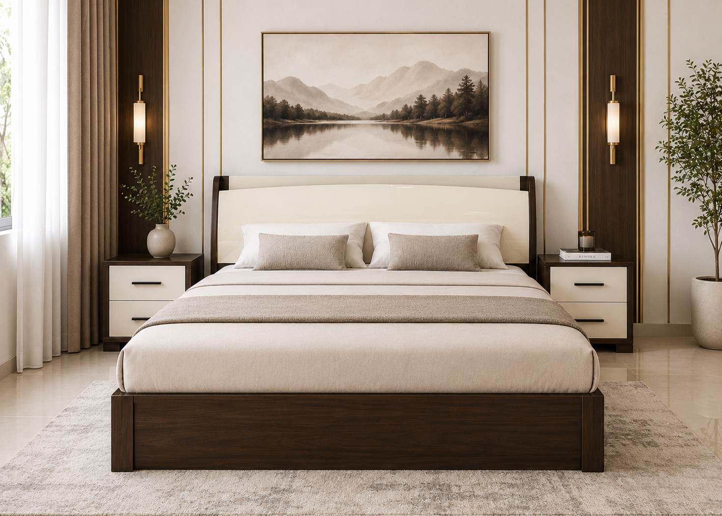 MARITA KING SIZE STORAGE BED (BS-1603B) - Image 2