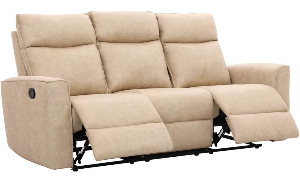 DAYES 6 SEATER RECLINER SOFA SET- BEIGE (J144) - Image 4