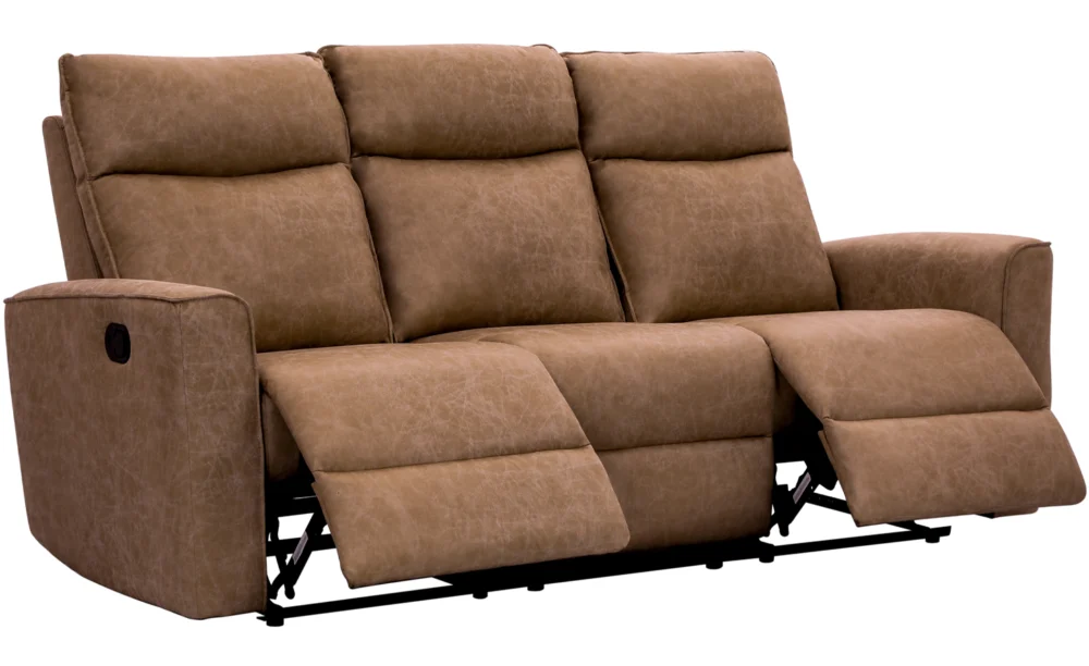 DAYES 6 SEATER RECLINER SOFA SET- BROWN (J428) - Image 4