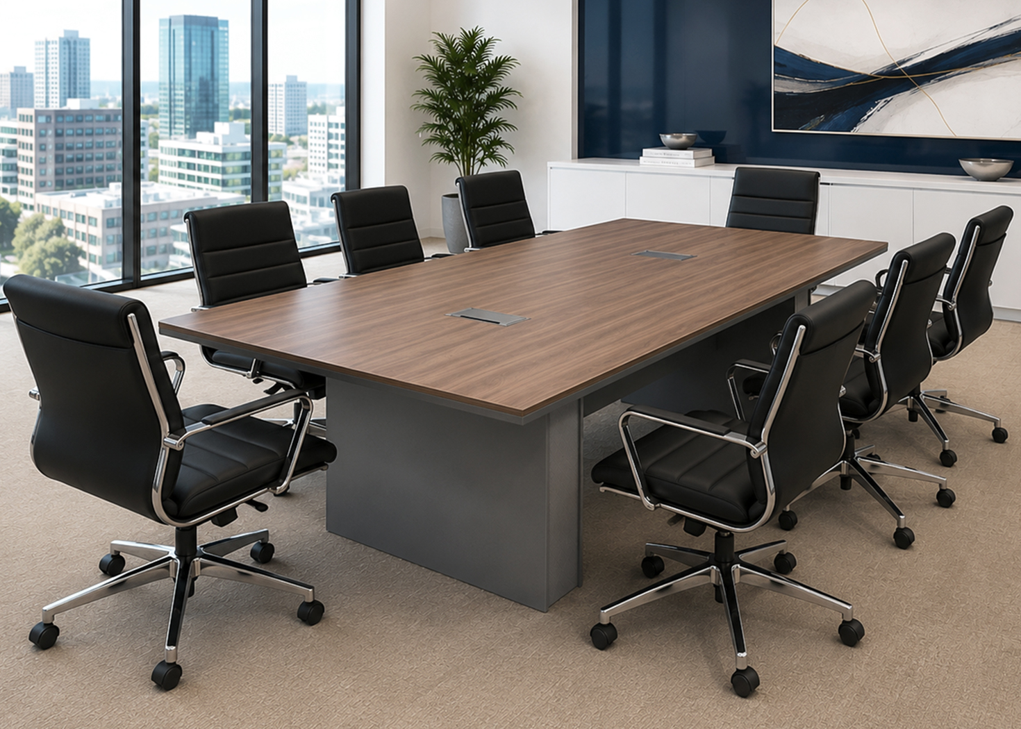 CONFERENCE TABLE- PARI WALNUT/ADVANCED GREY (56CPL002 24)