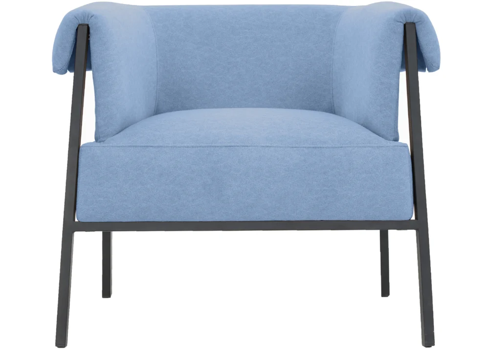 CASTEL CLOUD FABRIC ACCENT CHAIR- BLUE - Image 2