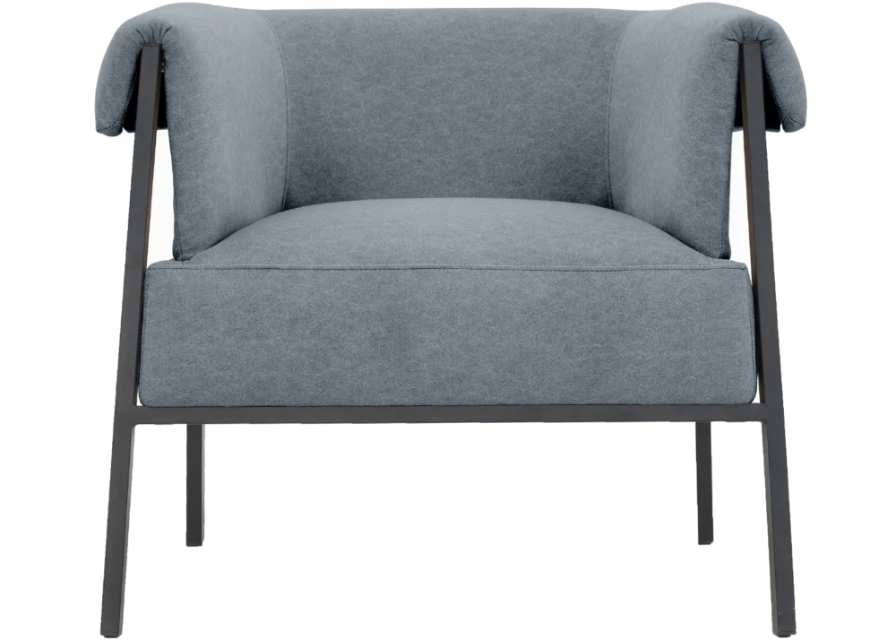 CASTEL CLOUD FABRIC ACCENT CHAIR- DARK GREY - Image 2