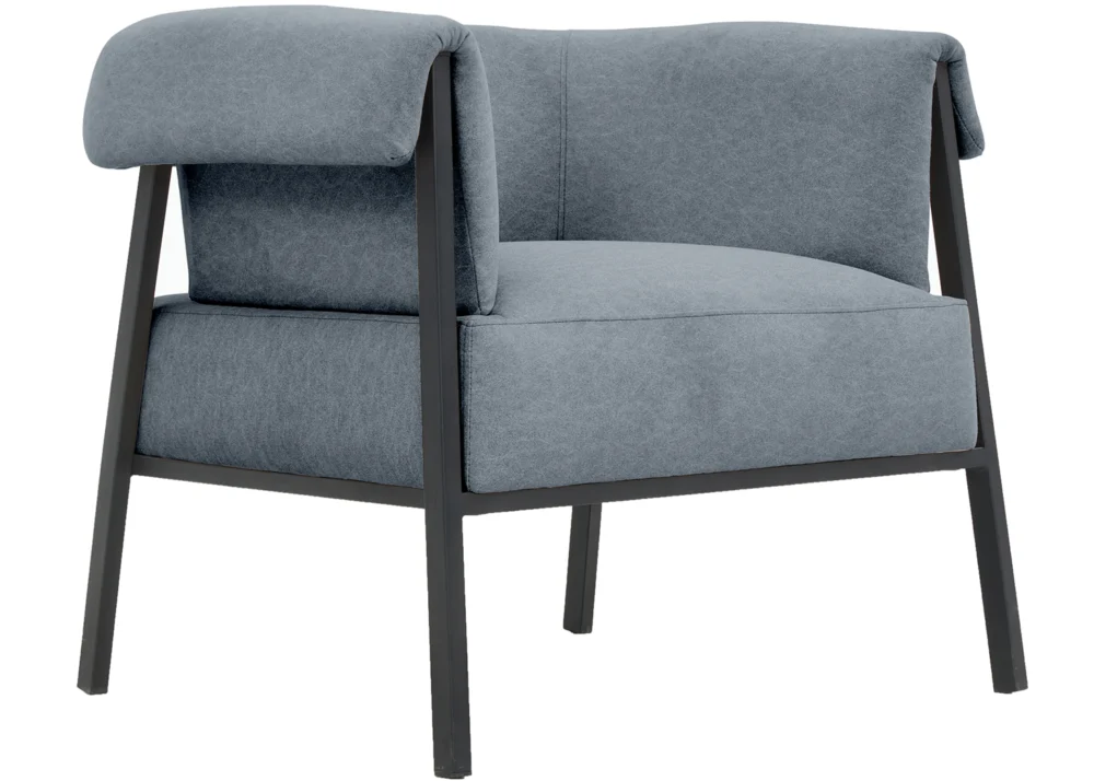CASTEL CLOUD FABRIC ACCENT CHAIR- DARK GREY