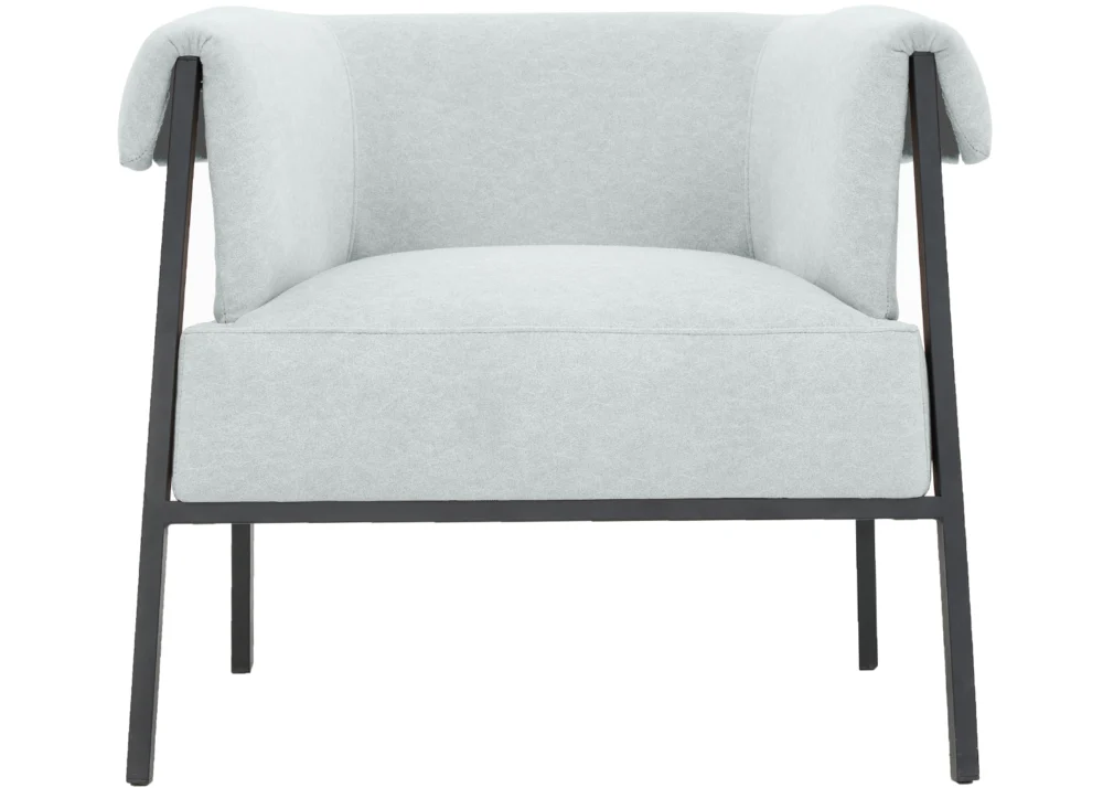 CASTEL CLOUD FABRIC ACCENT CHAIR- LIGHT GREY - Image 2