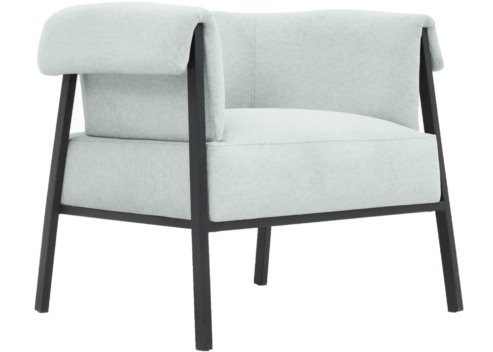 CASTEL CLOUD FABRIC ACCENT CHAIR- LIGHT GREY