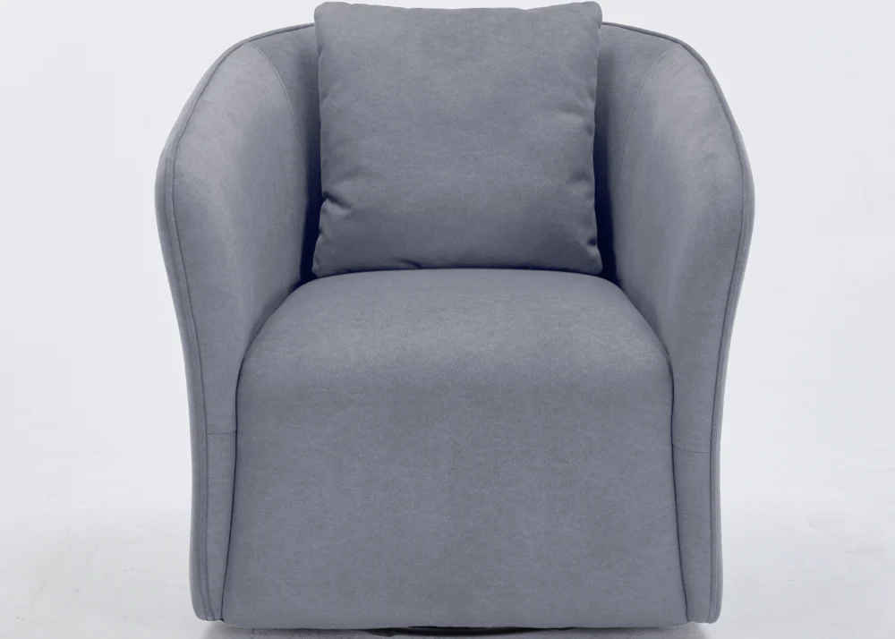 CASTEL FABRIC ACCENT CHAIR- DARK GREY - Image 2