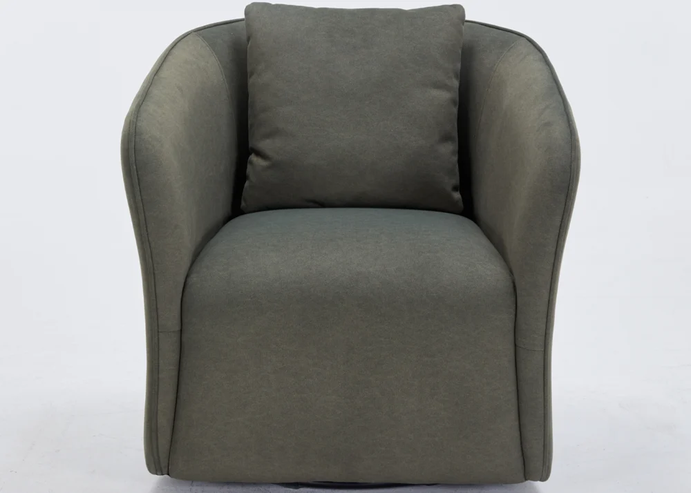 CASTEL FABRIC ACCENT CHAIR- GREEN - Image 2