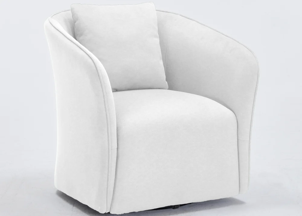 CASTEL FABRIC ACCENT CHAIR- LIGHT GREY