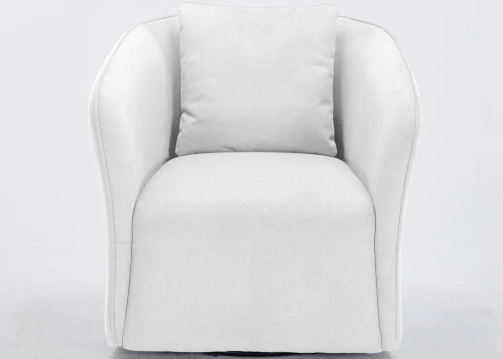 CASTEL FABRIC ACCENT CHAIR- LIGHT GREY - Image 2