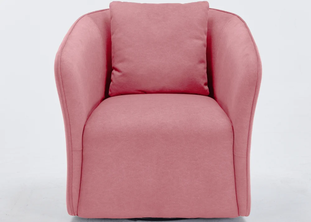 CASTEL FABRIC ACCENT CHAIR- RED - Image 2