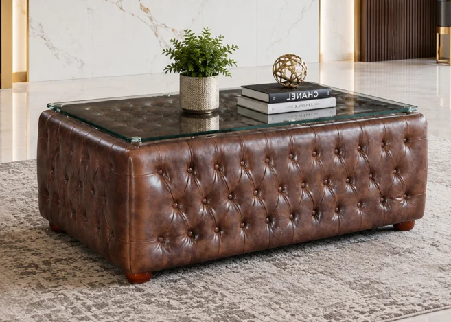 CHESTER CENTRE TABLE - BROWN
