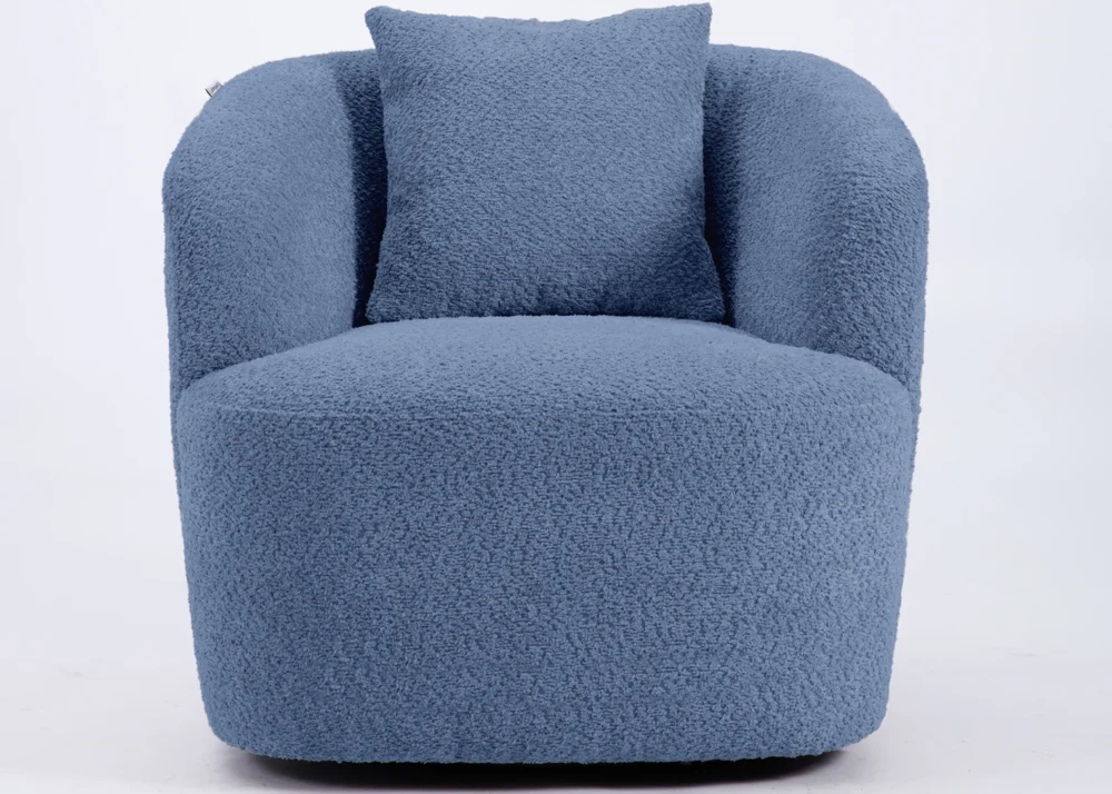 KAYTO FABRIC ACCENT CHAIR- BLUE - Image 2
