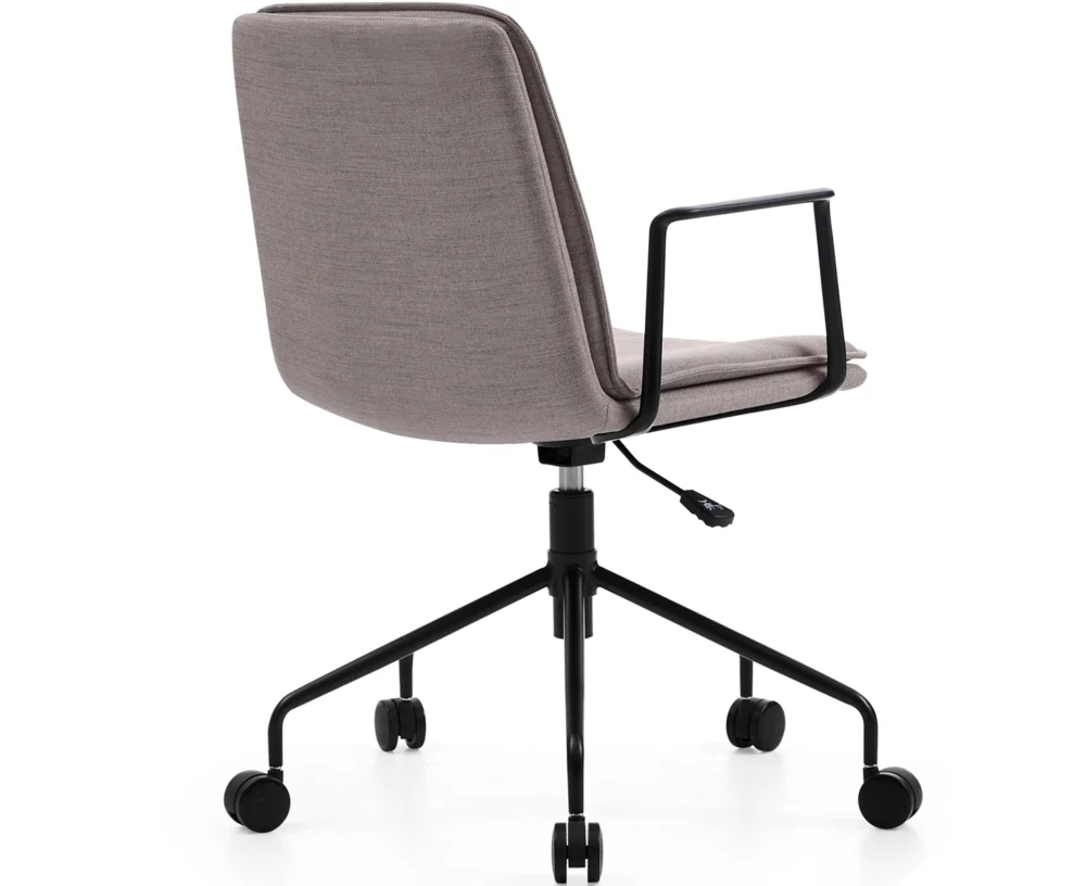 LUNA FABRIC LOW BACK CHAIR-BEIGE - Image 3