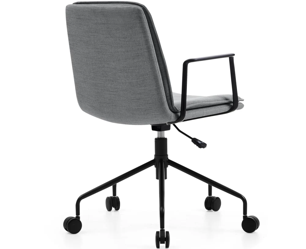 LUNA FABRIC LOW BACK CHAIR-GREY - Image 3