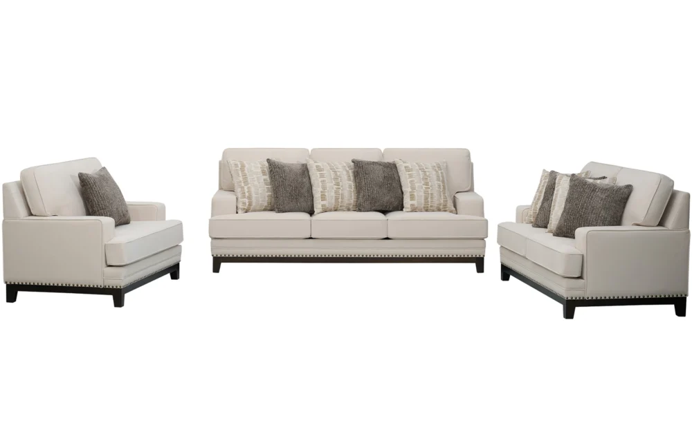 MARISA 6/7 SEATER FABRIC SOFA- CREAM - Image 3
