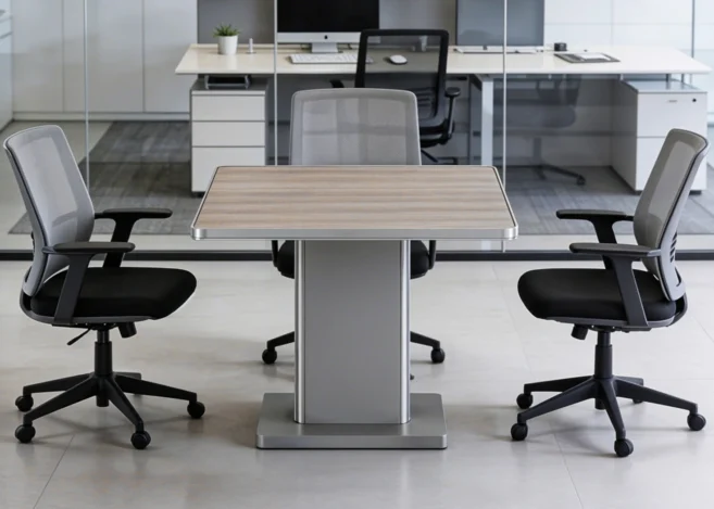 MEETING TABLE- PARI WALNUT/ADVANCED GREY (57EHS001 10)