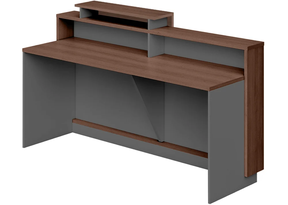 RECEPTION TABLE- PARI WALNUT/ADVANCED GREY (27RLM058 18) - Image 2