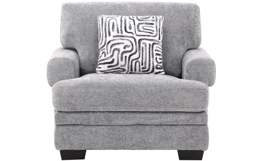 ORLEANS 6/7 SEATER FABRIC SOFA- DARK GREY - Image 8