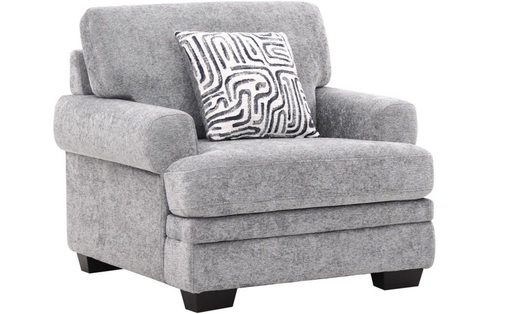 ORLEANS 6/7 SEATER FABRIC SOFA- DARK GREY - Image 7